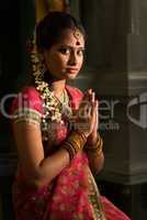 Indian female praying