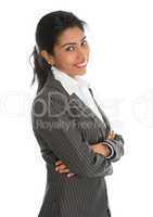 Side view African American businesswoman