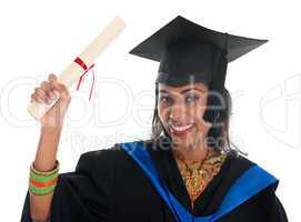 Indian university student graduation