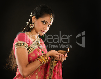 Diwali Indian girl