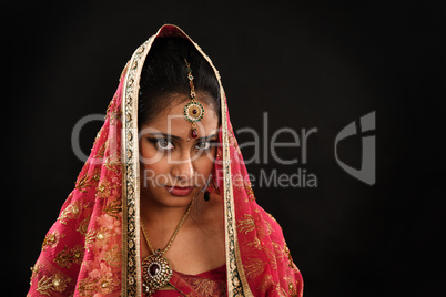 Indian woman in traditional sari