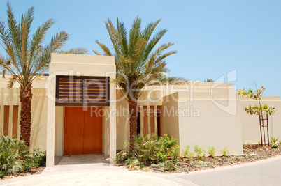 The Arabic style modern villa at luxury hotel, Abu Dhabi, UAE