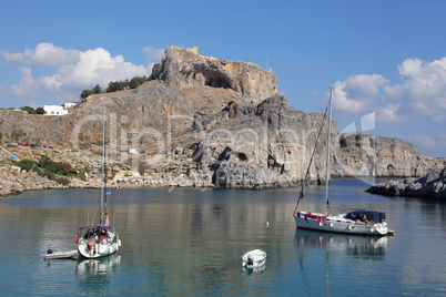 Die St. Paulus Bucht auf Rhodos, Griechenland