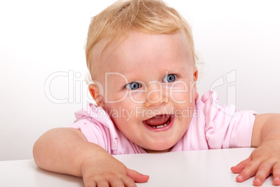 Cheerful toddler portrait