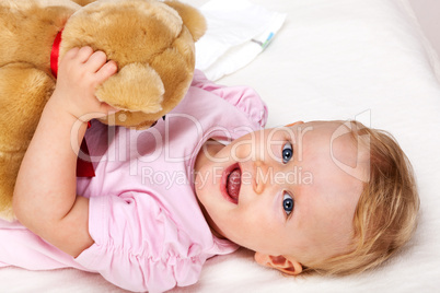 Cheerful toddler portrait