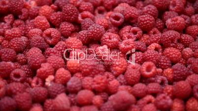 Raspberry fruits background