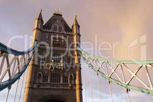 London Tower bridge closeup