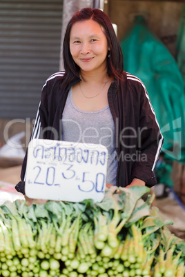 asian woman seller