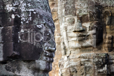Angkor face sculpture