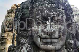 Angkor giant faces