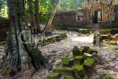 Angkor royal palace door