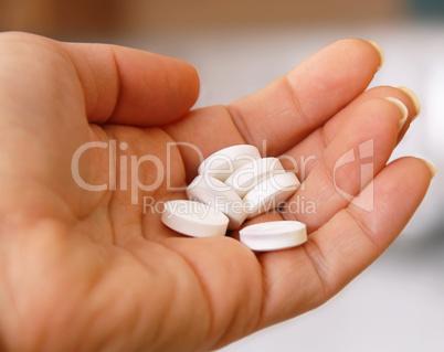 Pills on hand