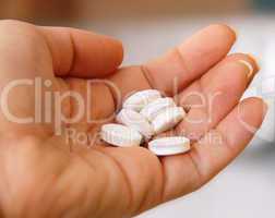 Pills on hand