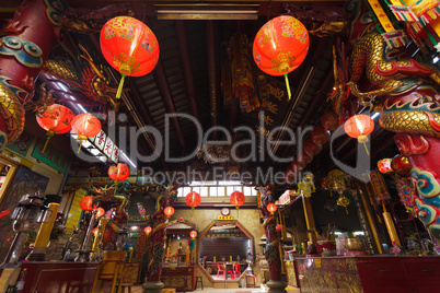 Chinese temple interior