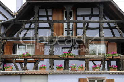 Fenster in Illhäusern, Elsass