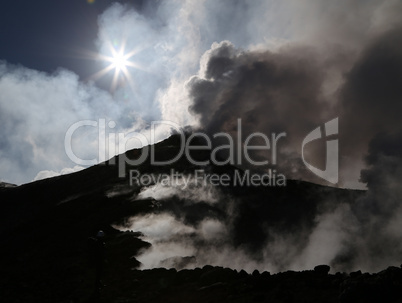 Volcano etna in Sicily