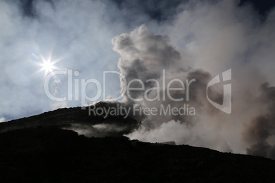 Volcano etna in Sicily