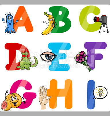 Education Cartoon Alphabet Letters for Kids