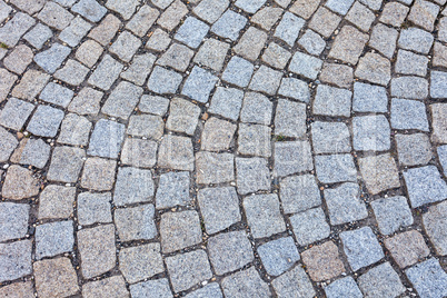 pavement of granite in budapest