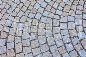 pavement of granite in budapest