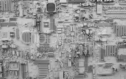 technical abstract mainboard of a computer