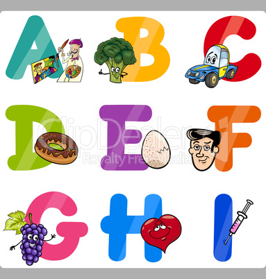 Education Cartoon Alphabet Letters for Kids