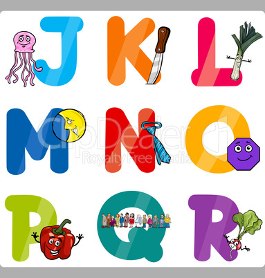 Education Cartoon Alphabet Letters for Kids