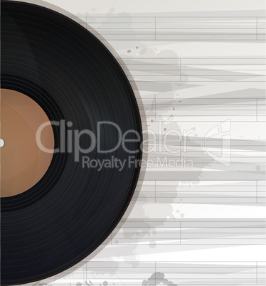 music background text card