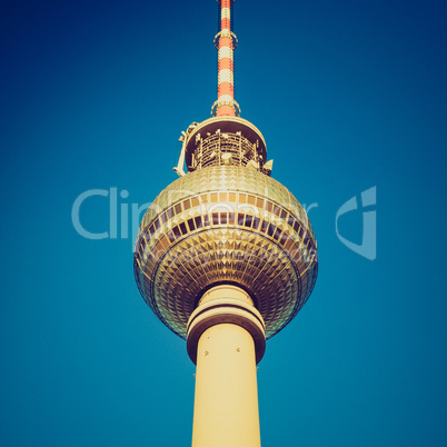 Retro look Berlin Fernsehturm