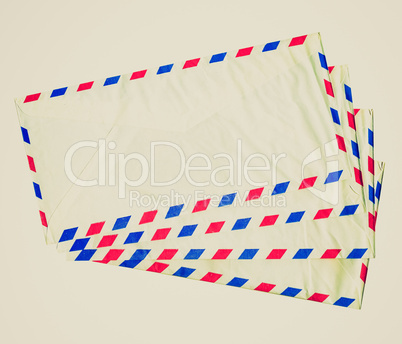 Retro look Airmail letter