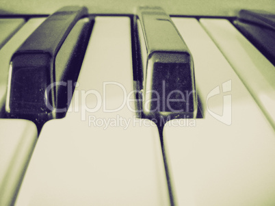 Retro look Music keyboard