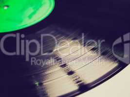 Retro look Vinyl record