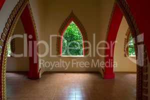 Buddhist temple interior