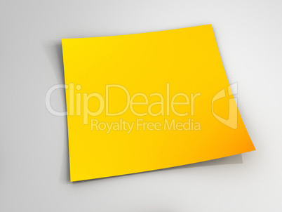 Yellow Sticky Note