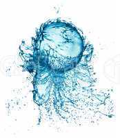 splash water ball isolated