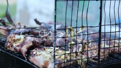 quails on grill part1