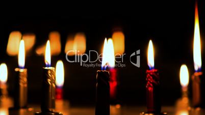 candles burning fast timelapse