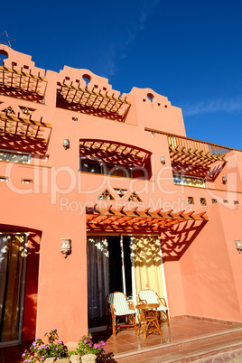 Building of the luxury hotel, Sharm el Sheikh, Egypt