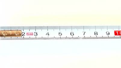 Tape measure on white