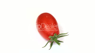 Close up of red  tomatoes rotating