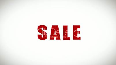 "Sale" word with alpha