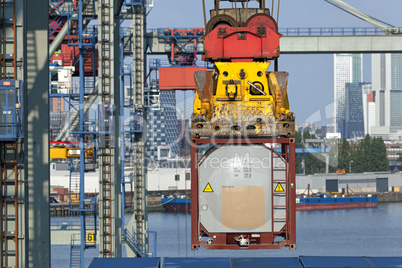 Containerterminal im Hafen von Rotterdam,Niederlande