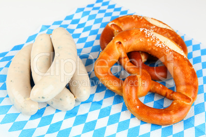 Wurst und Brezel