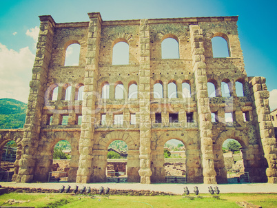 retro look roman theatre aosta