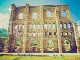 retro look roman theatre aosta