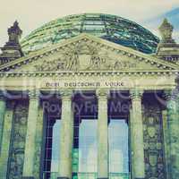 retro look berlin reichstag