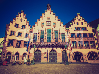 retro look frankfurt city hall