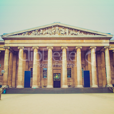 vintage look british museum london