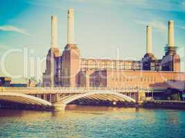 vintage look battersea powerstation london