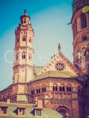 retro look mainz cathedral